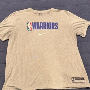 Nike Gray Warriors Basketball Tee